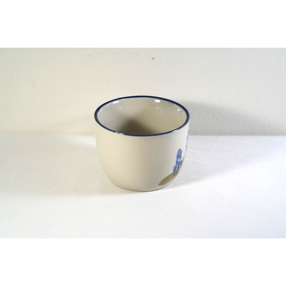 VTG Chi Kiang Stoneware Coffee Mug Blue Trees Watercolor Style Cup - Picture 4 of 10